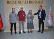 Nazilli Devlet Hastanesinde görevli temizlik personelinin örnek davranışı!..