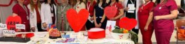 Nazilli Devlet Hastanesinde Kalp Sağlığı Haftası nedeniyle bilgilendirme standı açıldı.