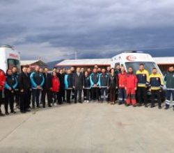 İl Sağlık Müdürü Dr. Eser Şenkul, UMKE Geliştirme Eğitimleri kapsamında, Ambulans Sürüş Güvenliği Eğitim parkurunu ziyaret etti.