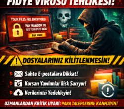 Bilgisayarları Kilitleyen Tehdit: Fidye Virüsü Alarmı