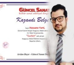 Faslı Şair Hassane Yarti, Türkiye’de “Kaygusuz Abdal” Edebiyat Ödülünü Kazandı.